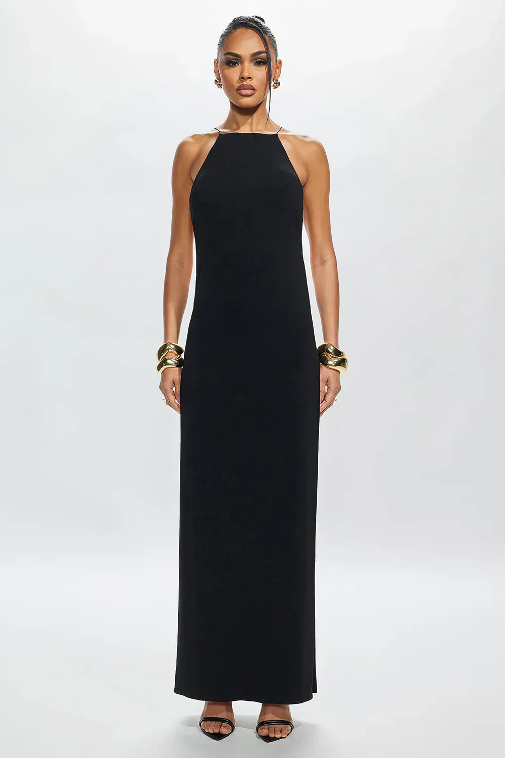 Sculpted Elegance Maxi Dress