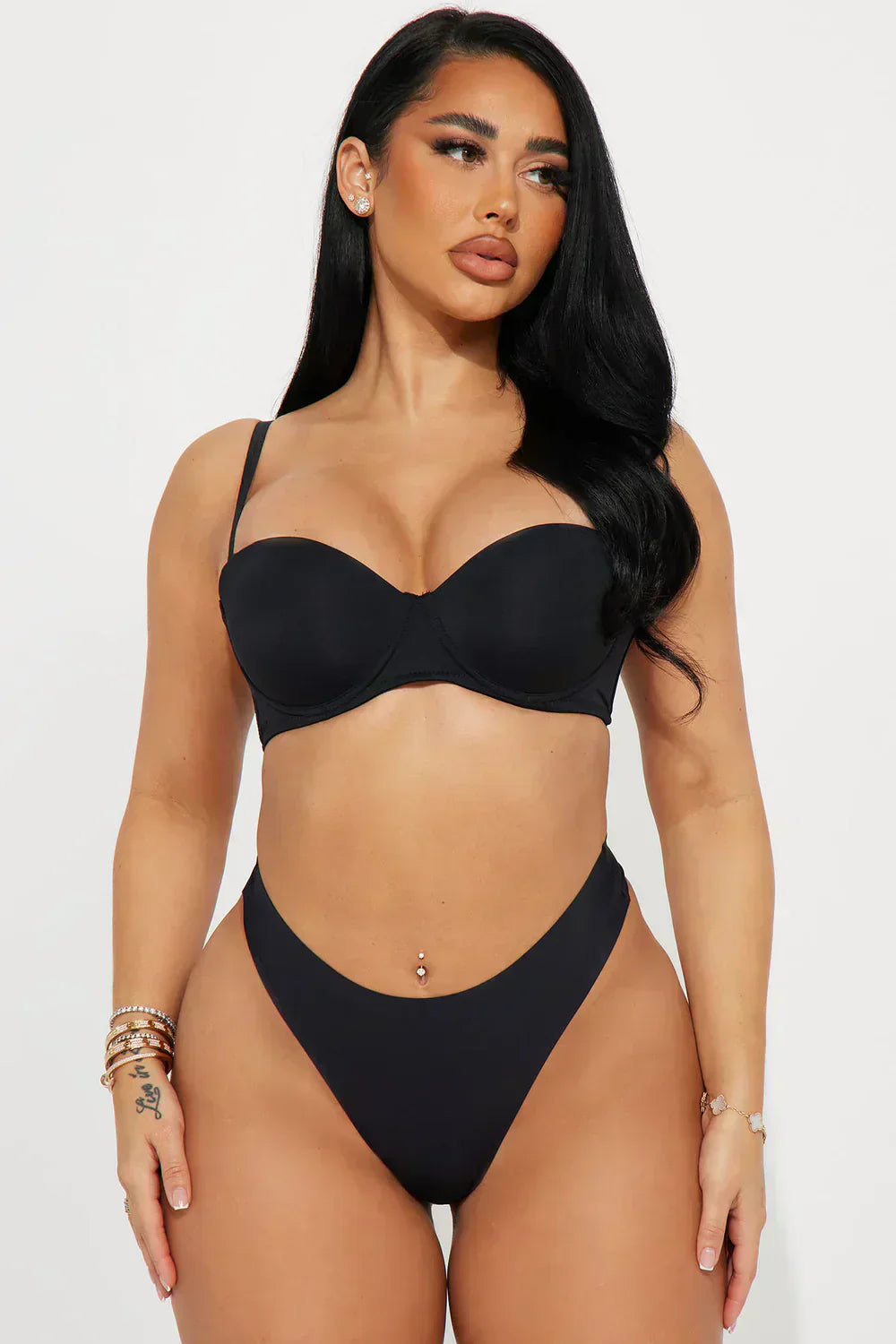 Secret Obsession Lace Thong – Black