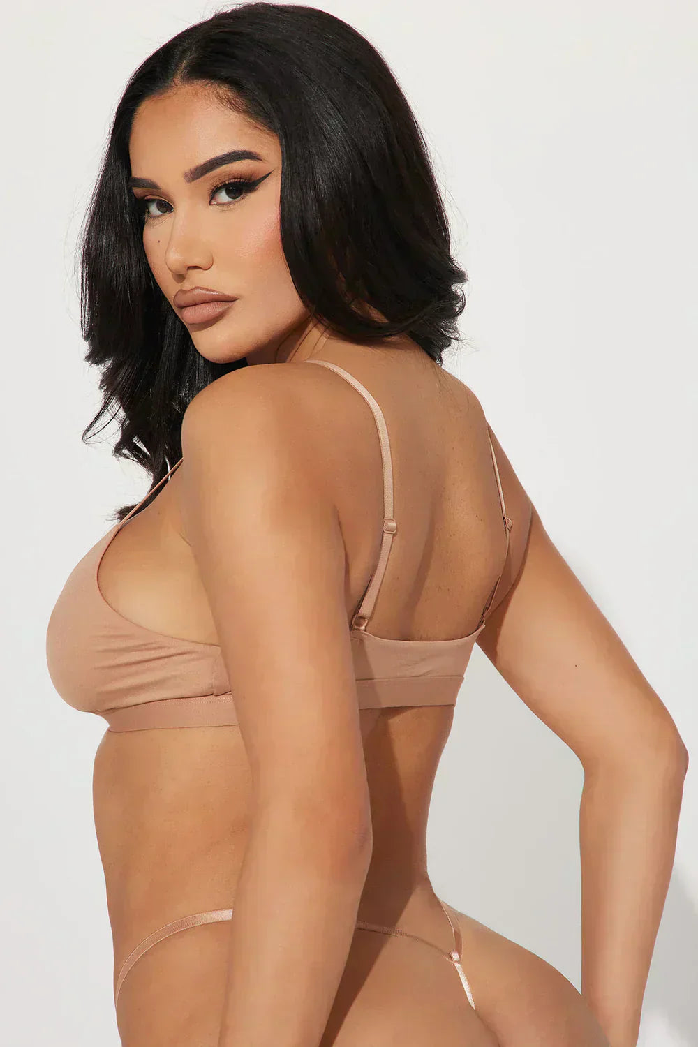Barely There Microfiber G-String – Nude