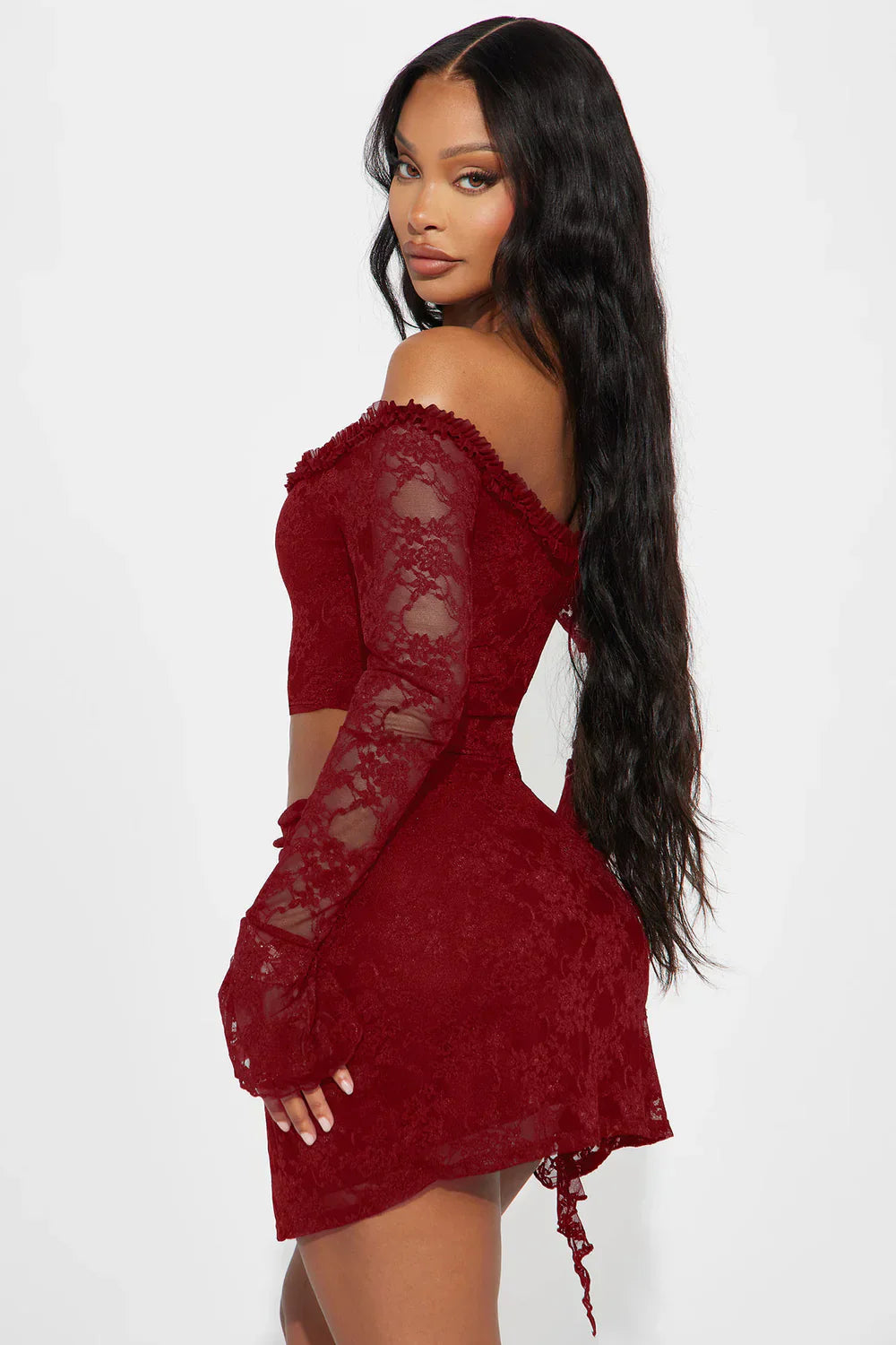 One Of One Lace Mini Dress