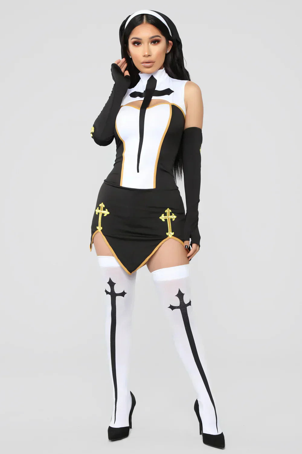 Holy Temptation 4-Piece Nun Costume Set