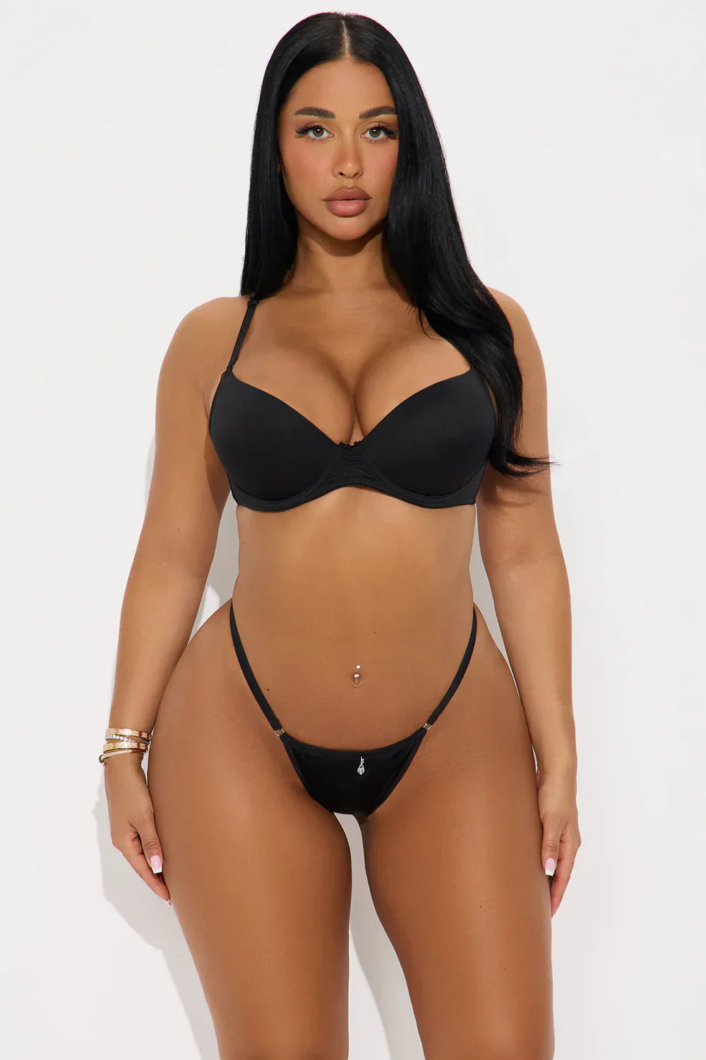 Gleam & Chain Rhinestone Thong