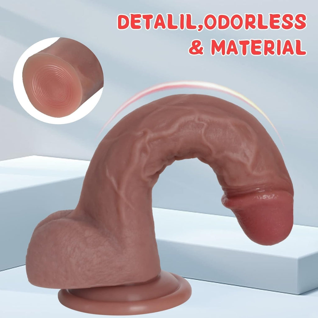 Realistic Silicone Dildo with Suction Cup