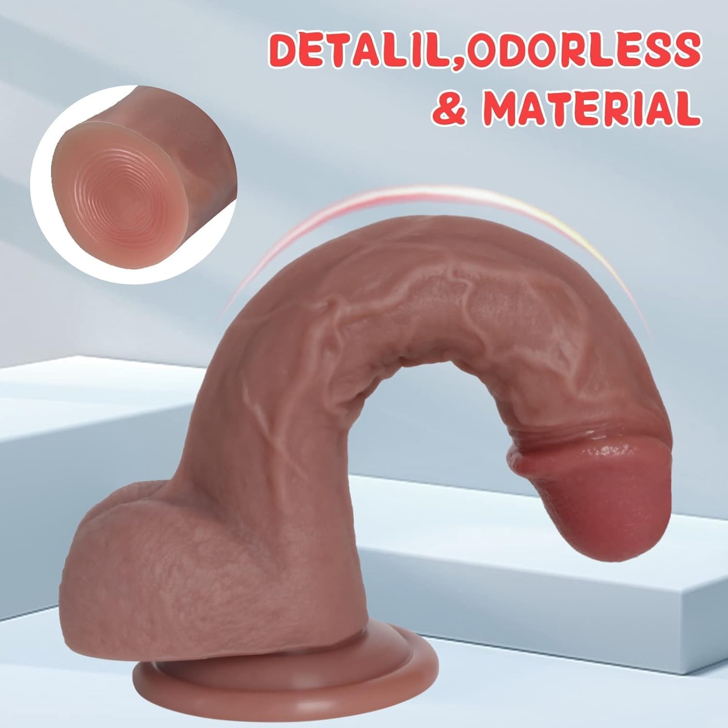 Realistic Silicone Dildo with Suction Cup