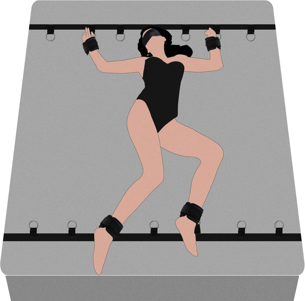 Under Bed Restraint System – Adjustable BDSM Bondage Kit for Couples
