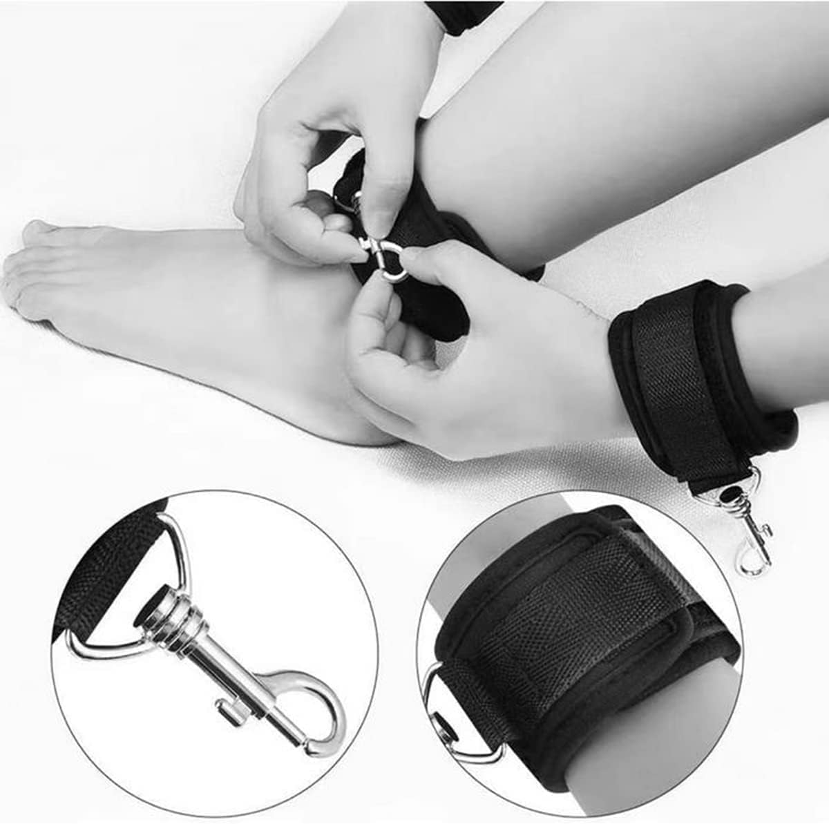 Under Bed Restraint System – Adjustable BDSM Bondage Kit for Couples