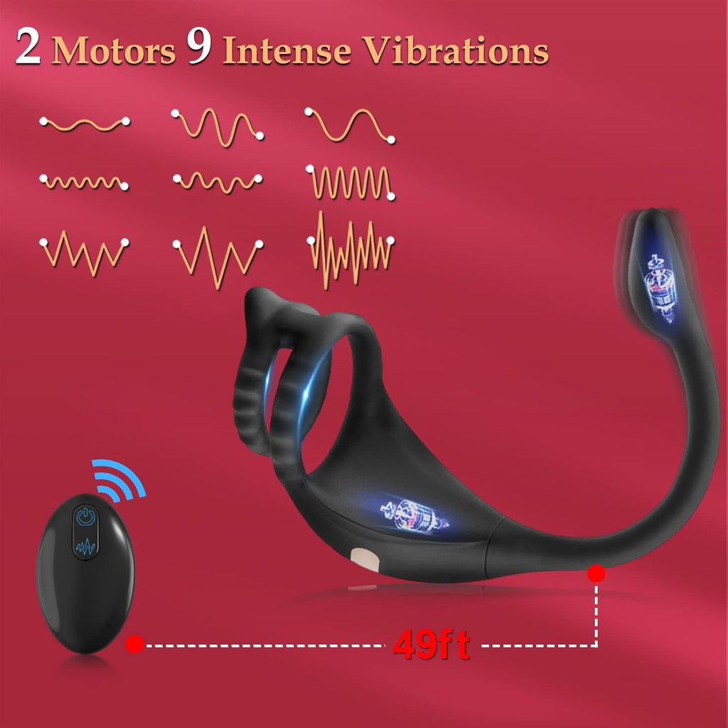 Vibrating Penis Ring with Remote