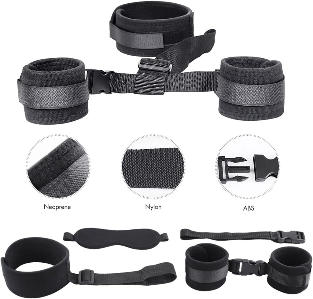 Neck-to-Wrist Bondage Restraint Set