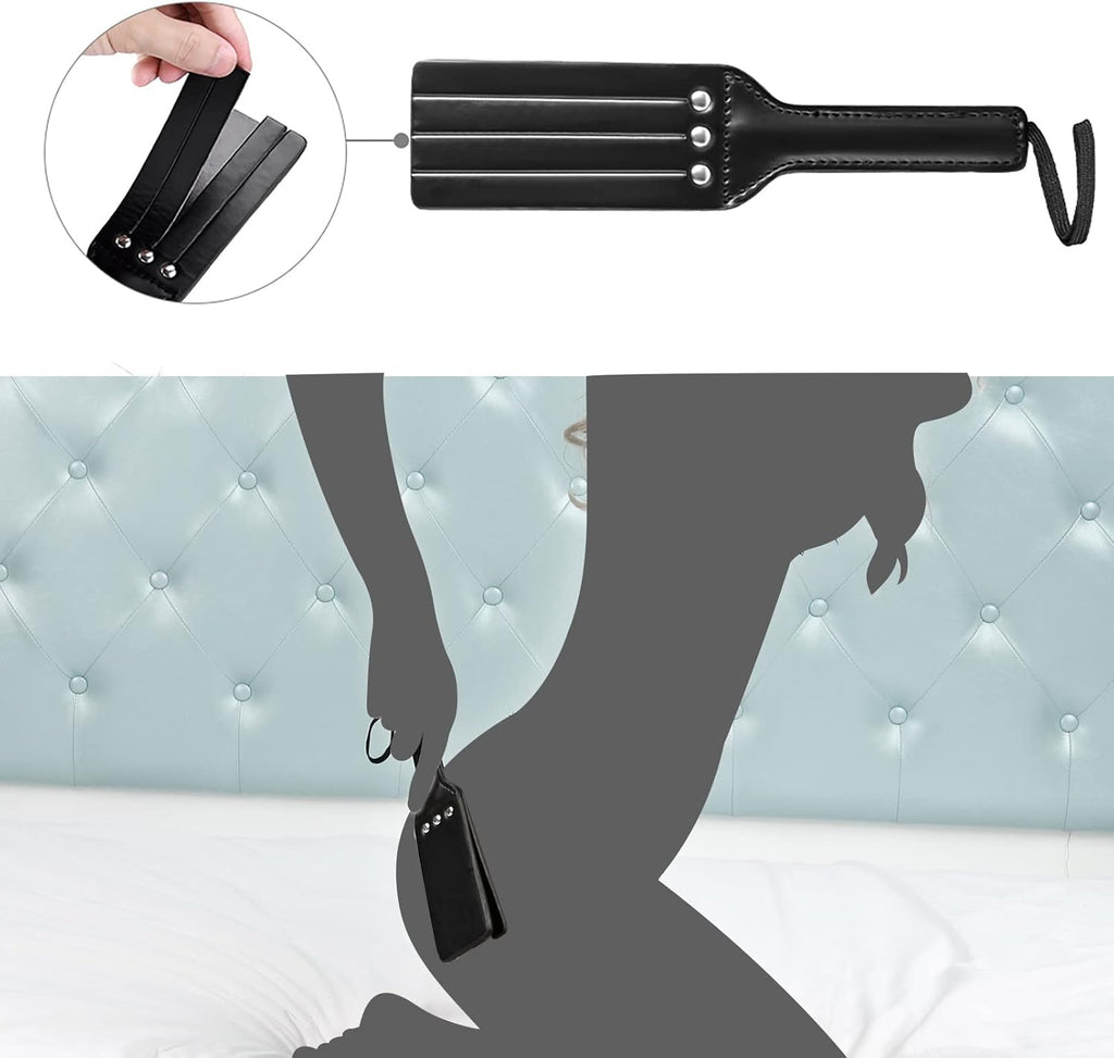 BDSM Bondage Set 11-Piece – Premium Leather Restraint Kit for Couples