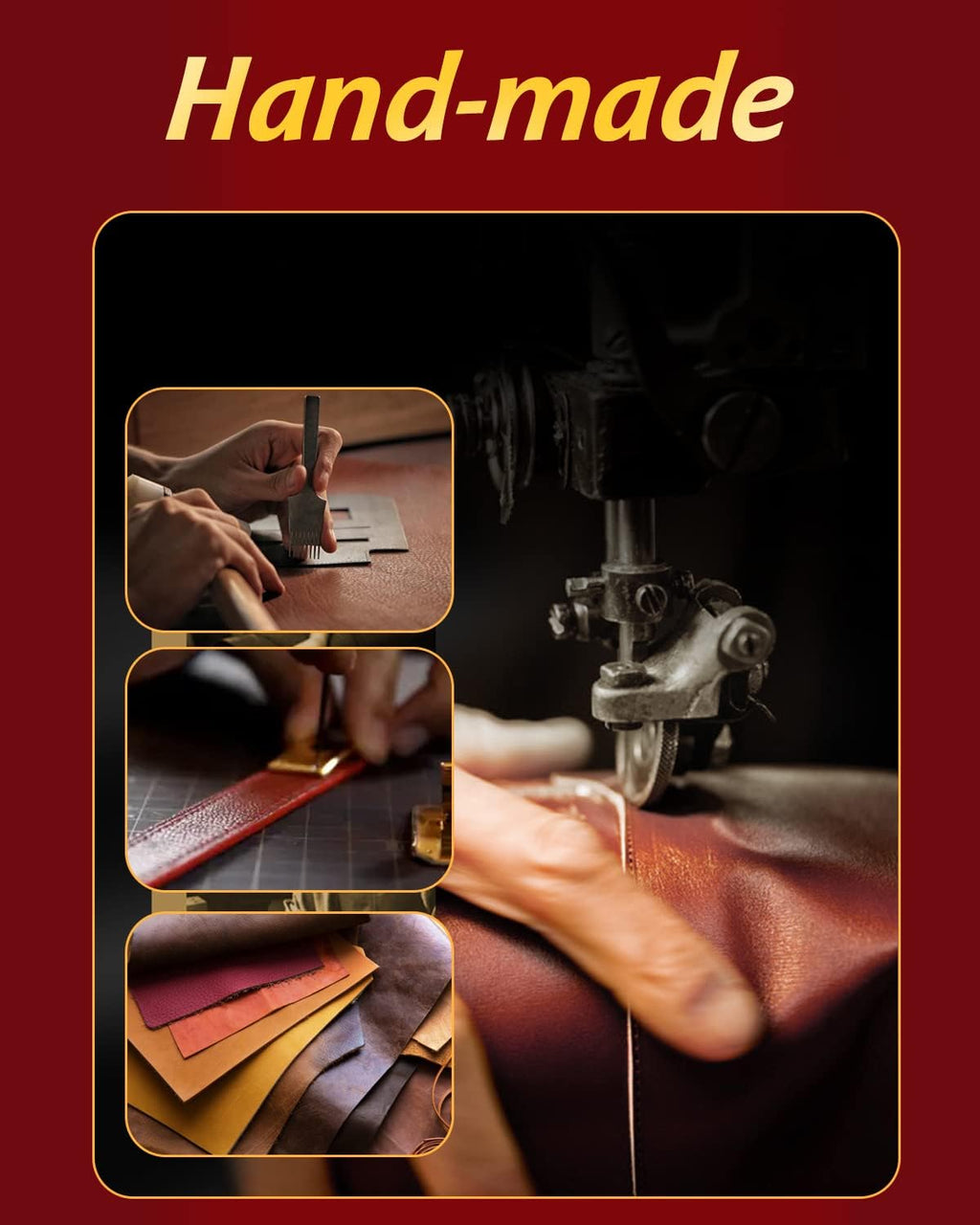 Premium 6-Piece Leather Bondage Set – BDSM Restraints Kit for Couples