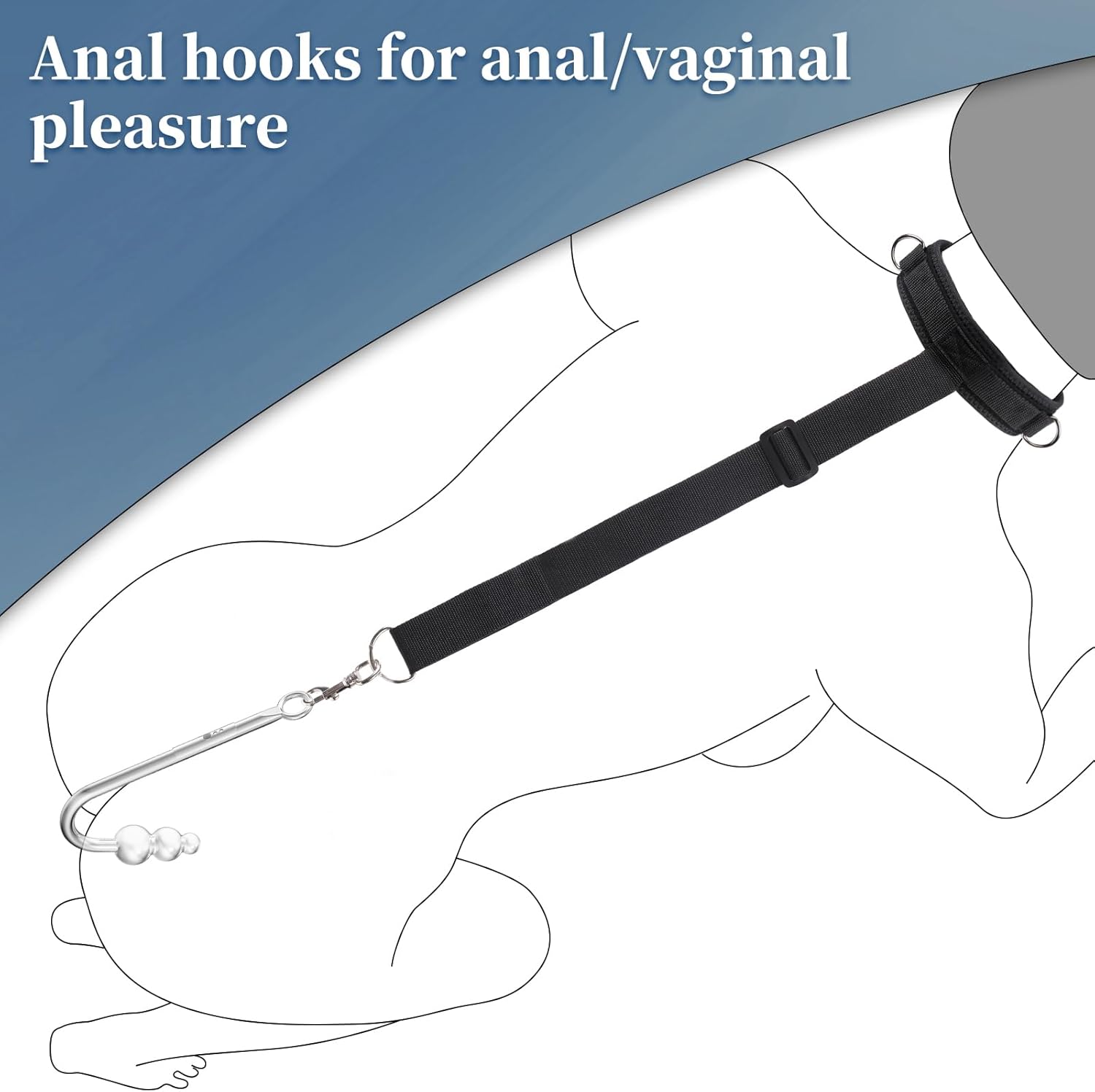 Ultimate Control Vibrating Anal Hook Restraint Set