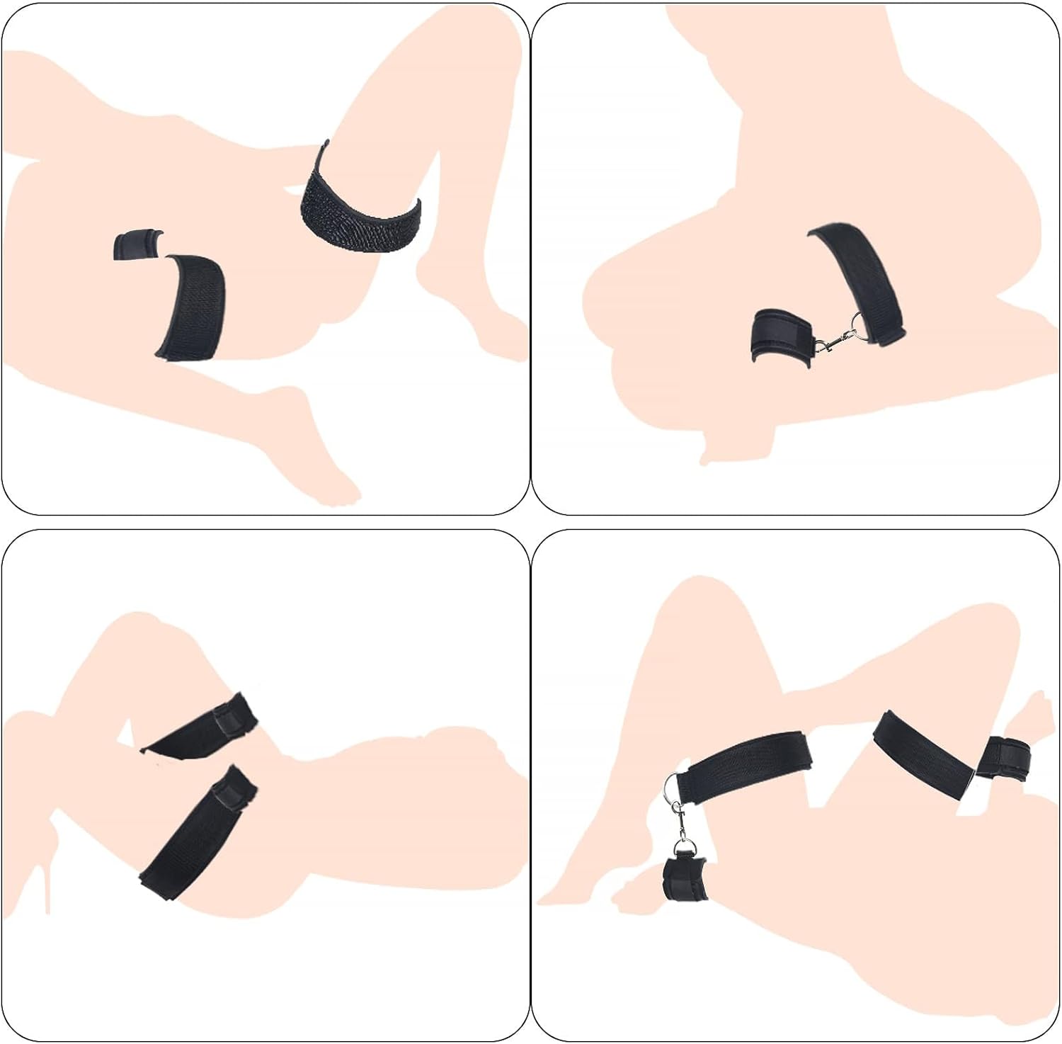 BDSM Wrist & Thigh Restraint Set