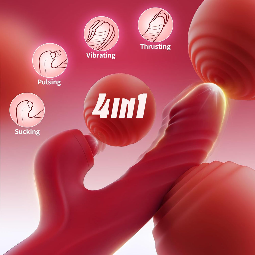 Thrust & Lick Rabbit – 10 Vibration & 7 Thrusting Modes for Ultimate Pleasure