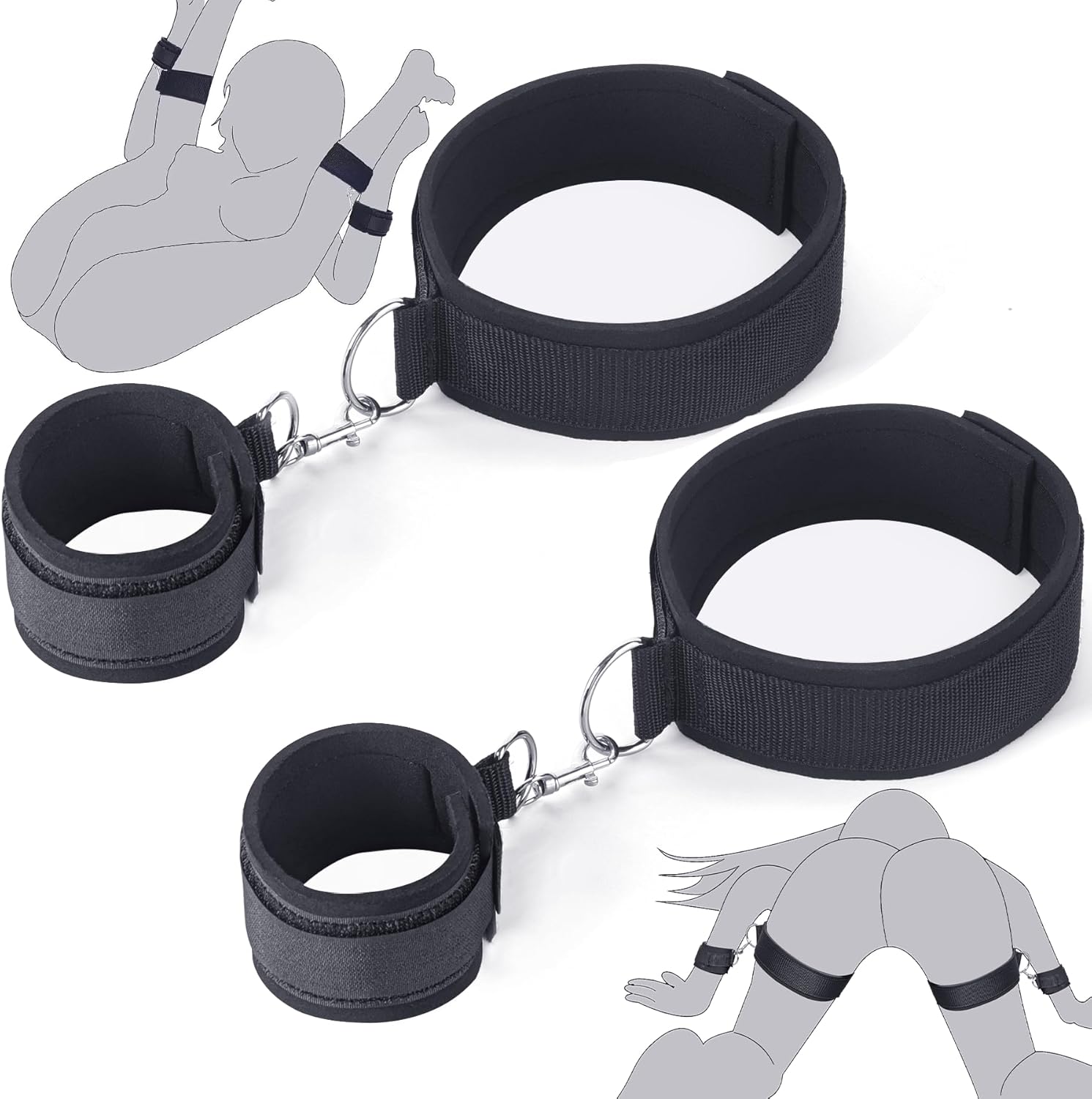 Wrist-to-Thigh Restraint Set