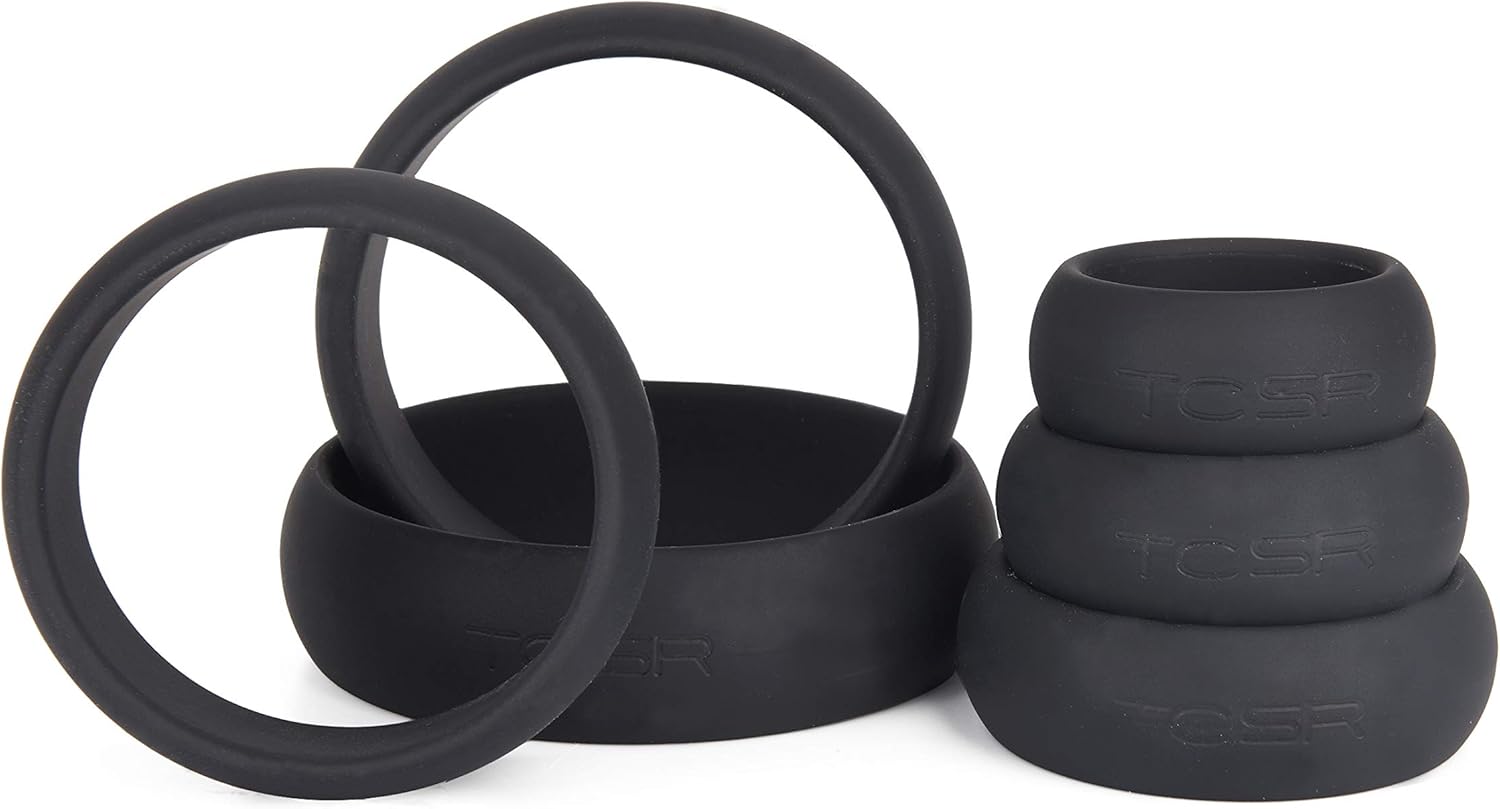 TCSR 6-Piece Medical Grade Silicone Cock Ring Set