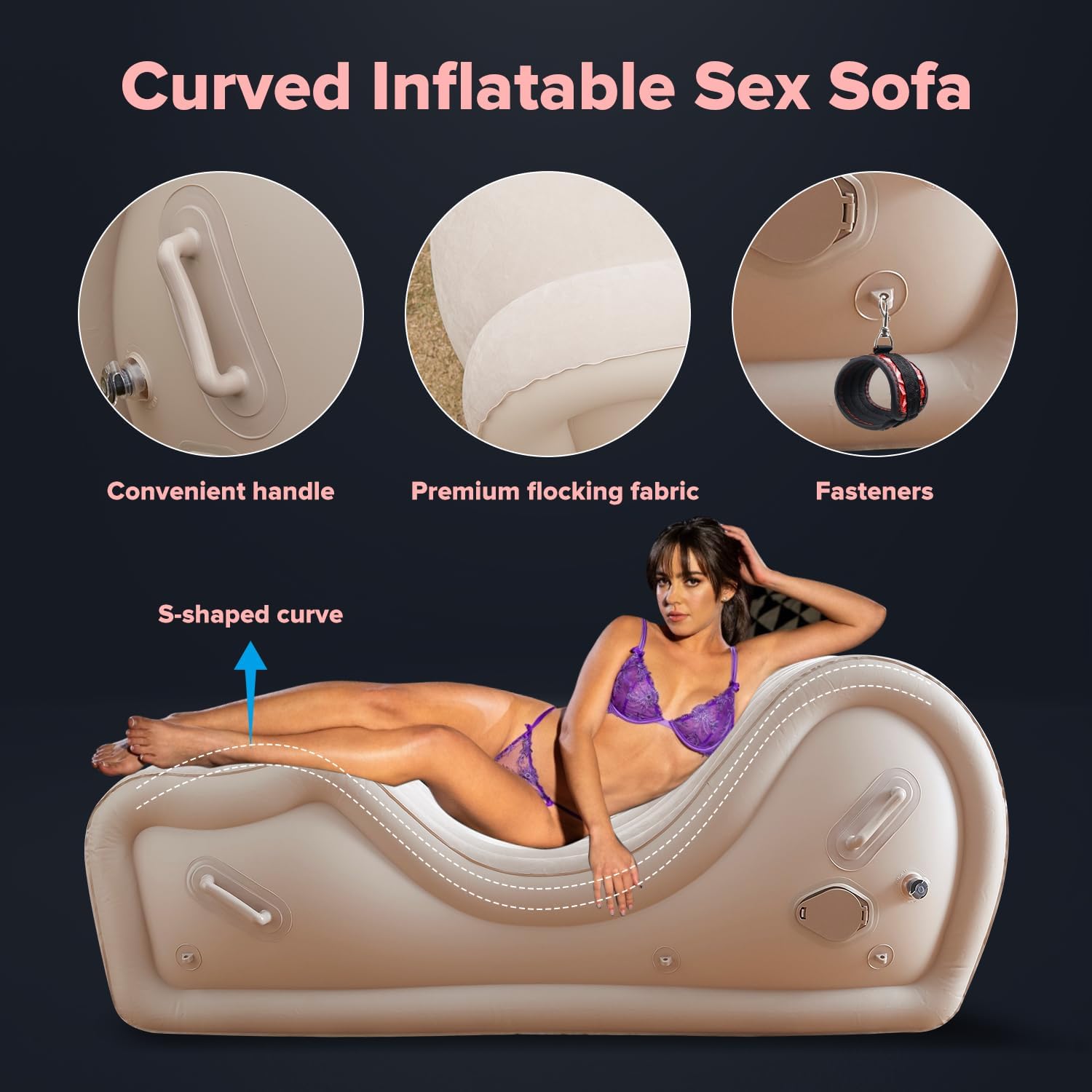 PleasureThrone Inflatable Bondage Sofa