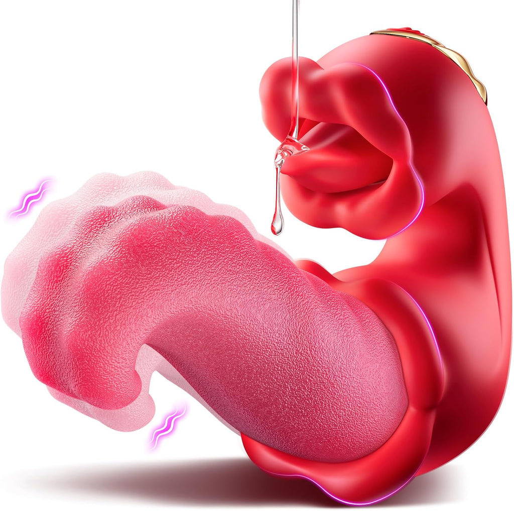 Tongue Thrusting Vibrator – Rose Clitoral & G-Spot Stimulator