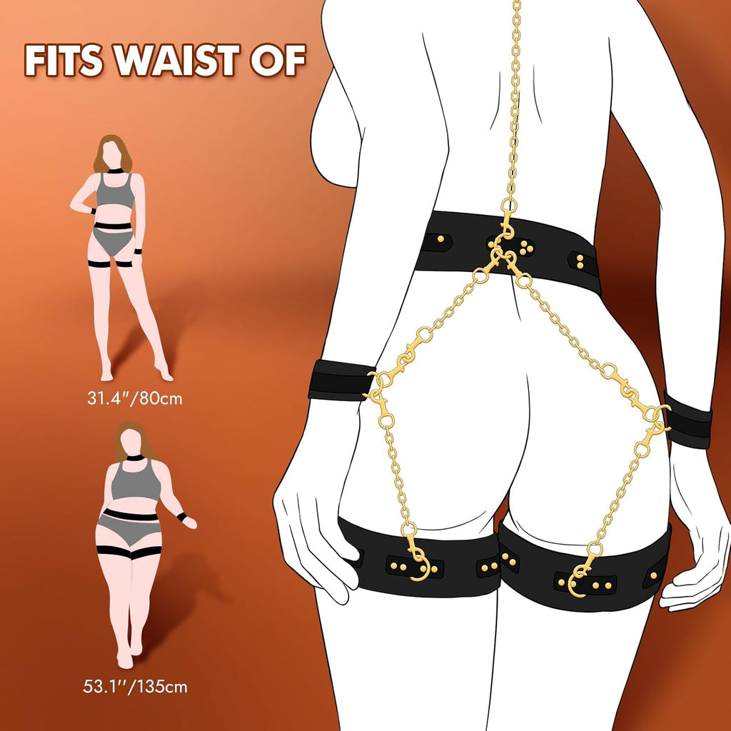 Total Submission 7-Piece Bondage Restraint Set