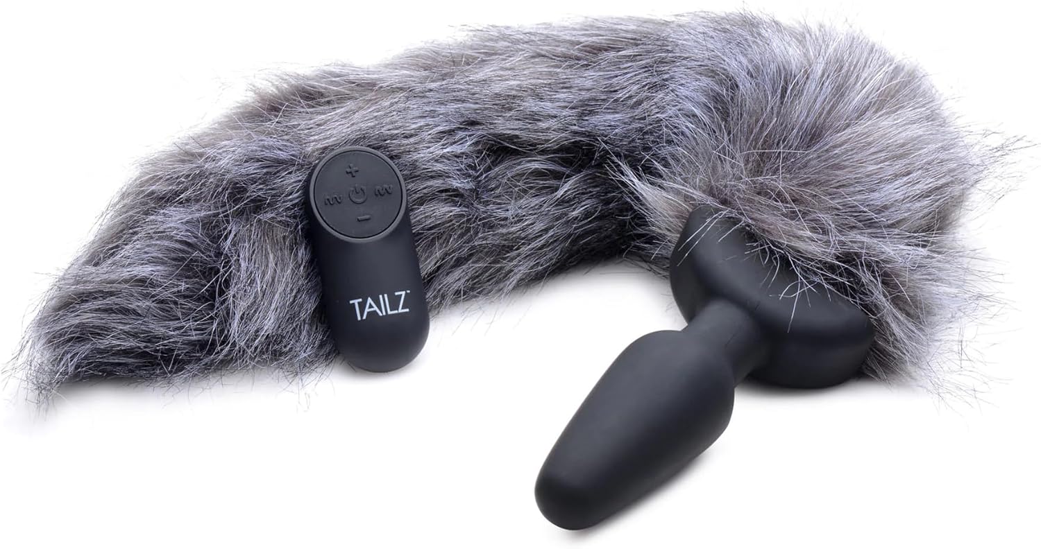 Remote-Controlled Vibrating Fox Tail Butt Plug