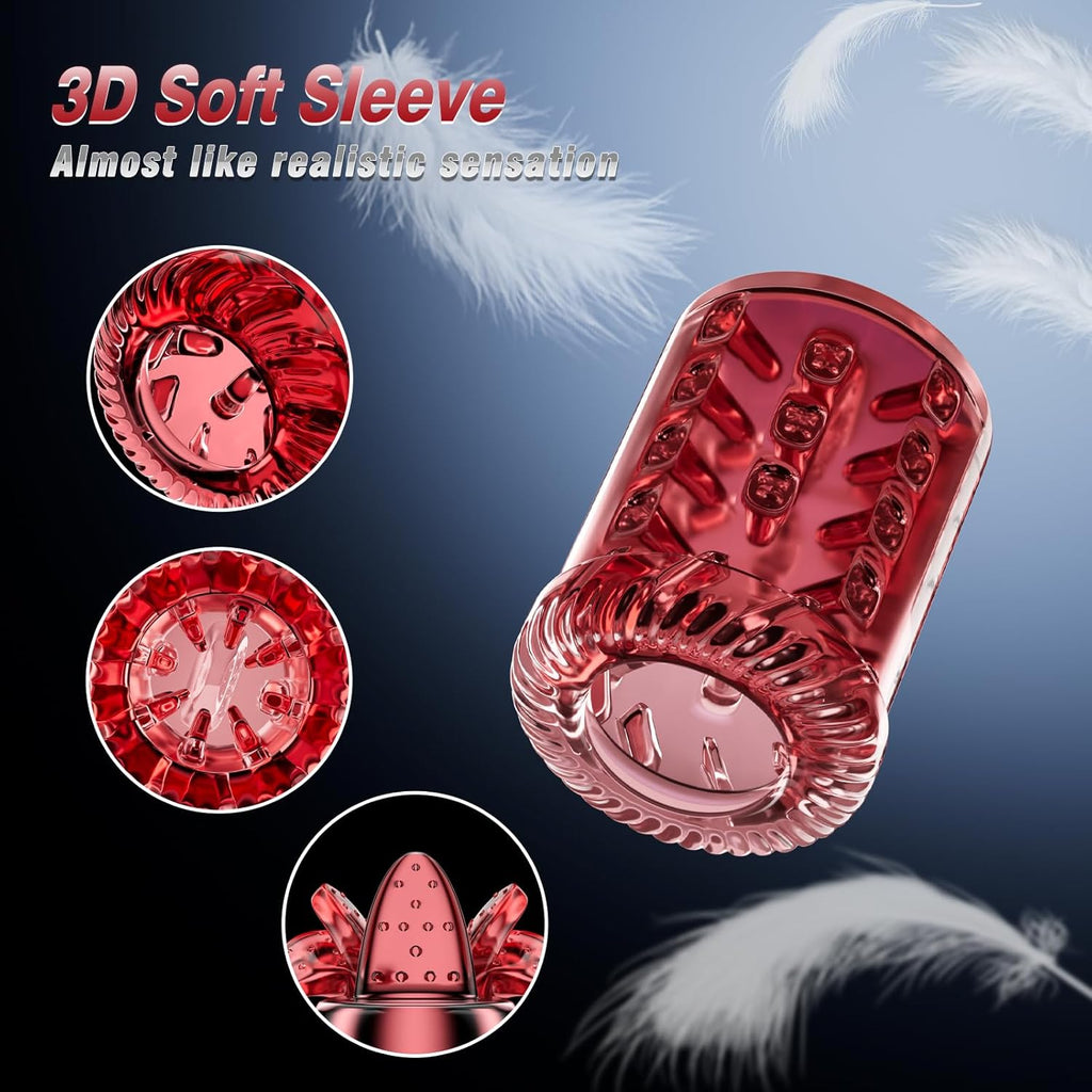 Ultimate 12S Vacuum Penis Pump – Thrusting, Rotating & Licking Male Masturbator