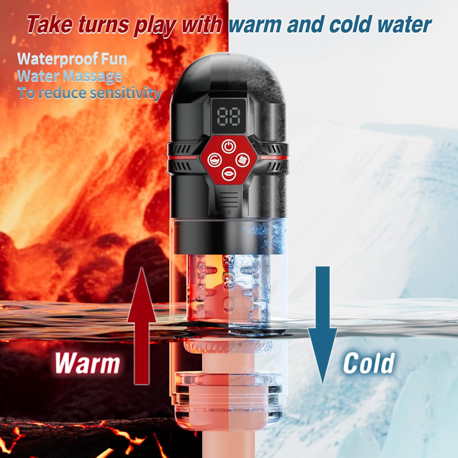 Ultimate 12S Vacuum Penis Pump – Thrusting, Rotating & Licking Male Masturbator