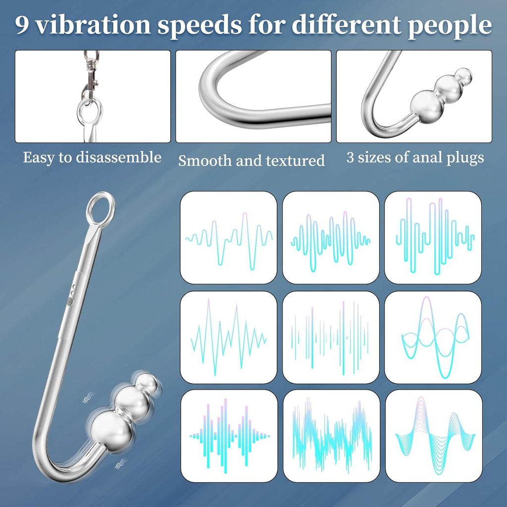 Ultimate Control Vibrating Anal Hook Restraint Set