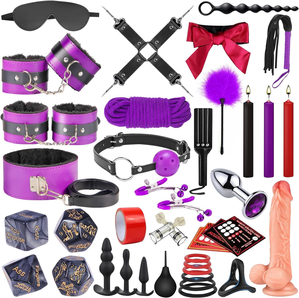 BDSM Bondage Kit 36-Piece – Ultimate Restraint Set for Couples