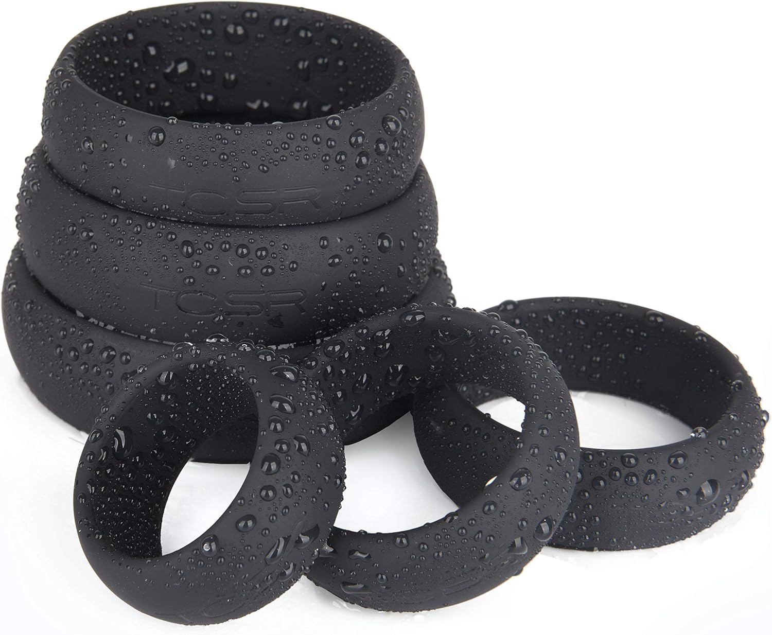 TCSR 6-Piece Medical Grade Silicone Cock Ring Set