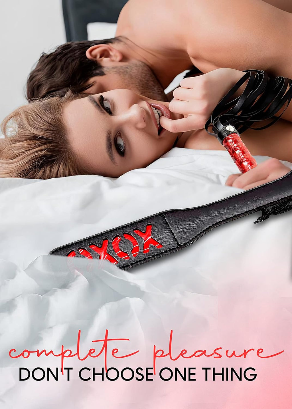 BDSM Flogger & Spanking Paddle Set