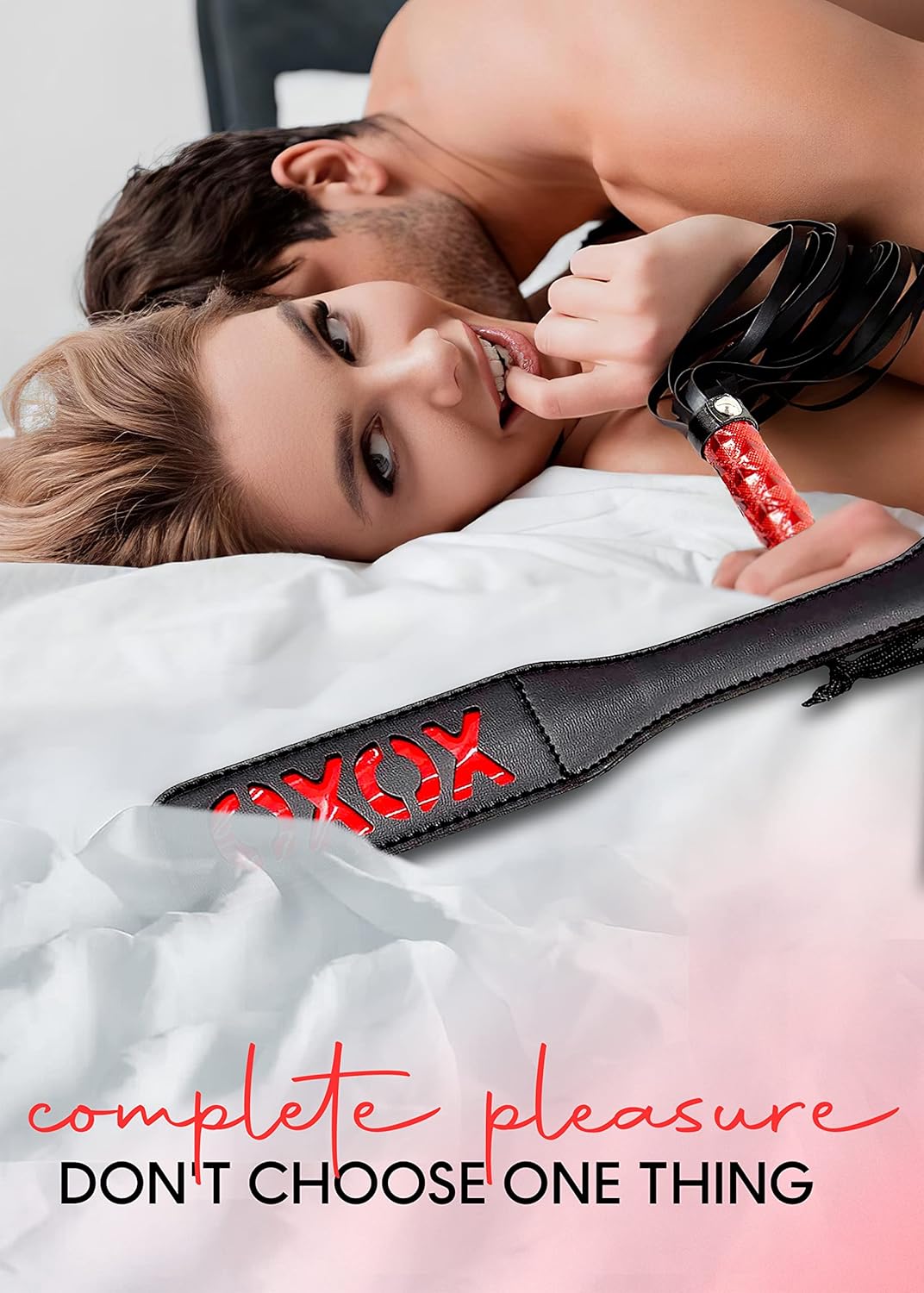 BDSM Flogger & Spanking Paddle Set