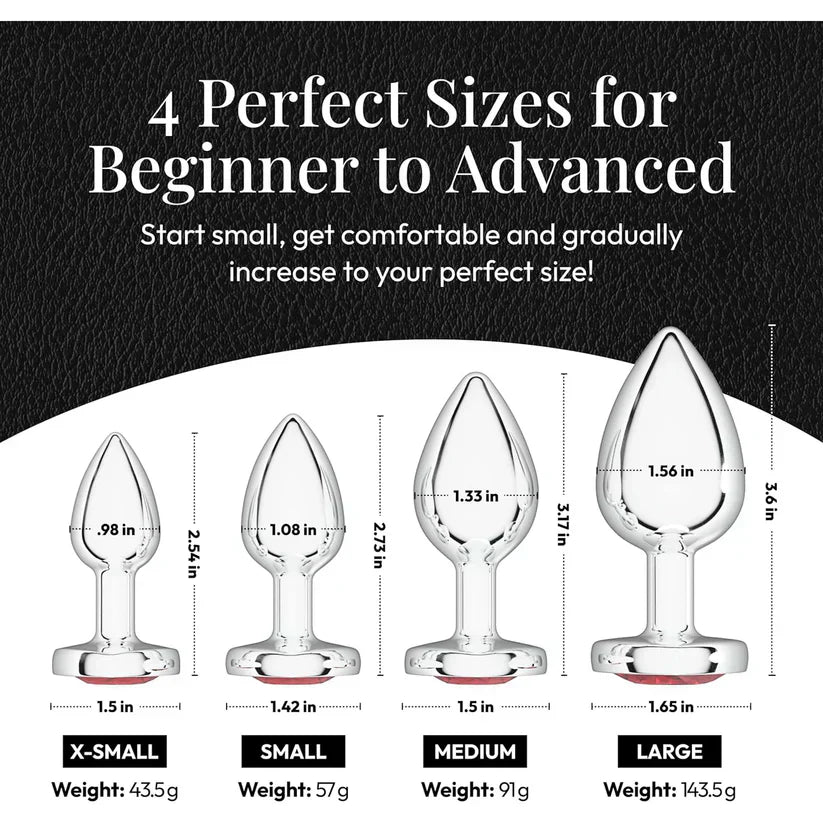 Premium Aluminum Alloy Butt Plug - Unisex
