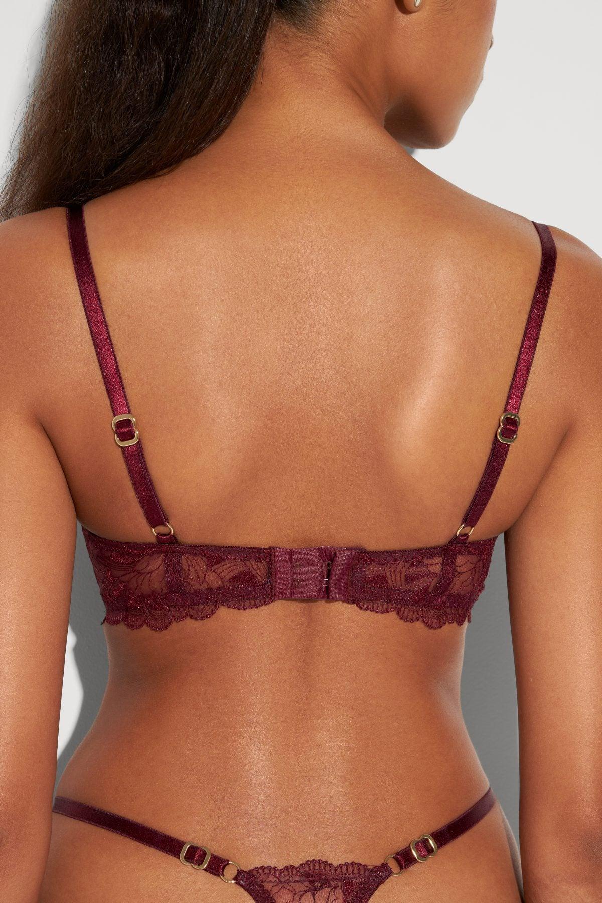 Lacy Bra – Burgundy